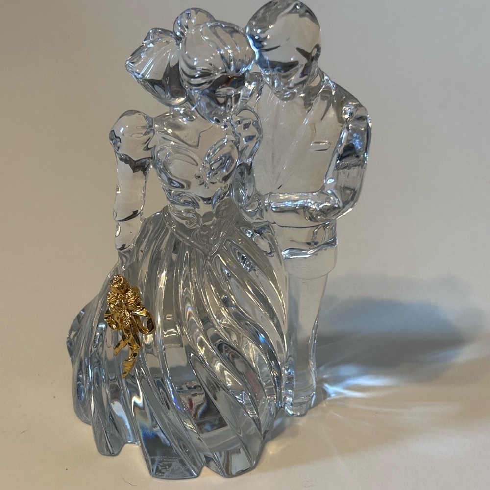 Lenox Crystal Bride & Groom Made In Germany 7 Inches Tall
